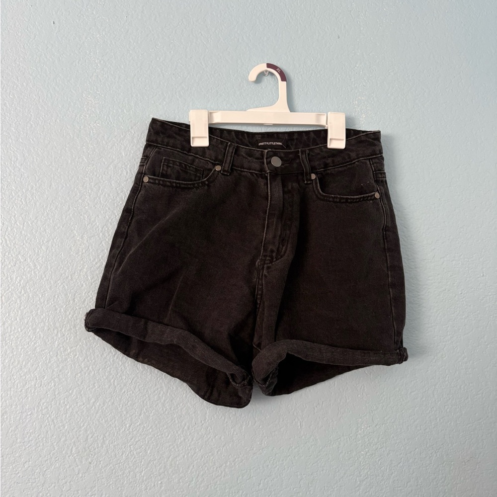 Women's Black Denim Shorts